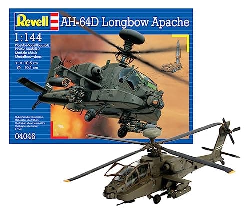 Image of Revell 04046 AH-64D Longbow Apache 1:144 Scale - Unbuilt/Unpainted Plastic Model Kit