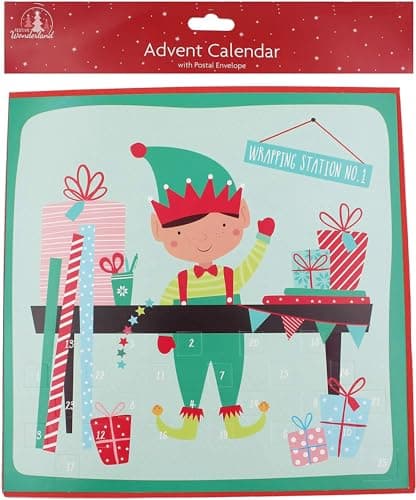 Image of Tallon Paper Christmas Advent Calendar - 24 Windows - 2961 Elf Design