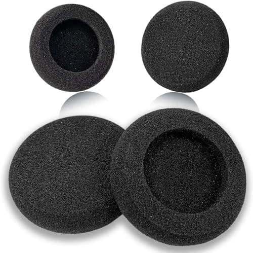 Image of Ear Cushions for Jabra Headset Ear Pads Replacement Foam Earpads Designed for Jabra PRO 920 930 935 9450 Biz 1500 2300 2400II GN2100 Plantronics HW251N Blackwire C310 C320 3210 3220 Headphone(4 Pack)