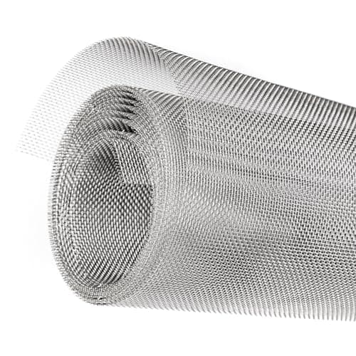 Image of 304 Stainless Steel Wire Mesh Roll 2.5 Metre x 300mm, Rodent mesh/Metal Mesh/Window Screen Mesh, Prevent Mouse Mice Snakes Hornets Rodents Entering,Easy to Cut and Install