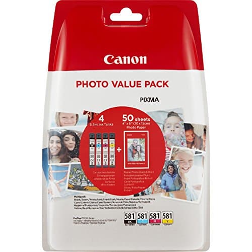 Image of Canon 2106C004 Inkjet Cartridge - Black/Yellow/Magenta/Cyan (Pack of 4)