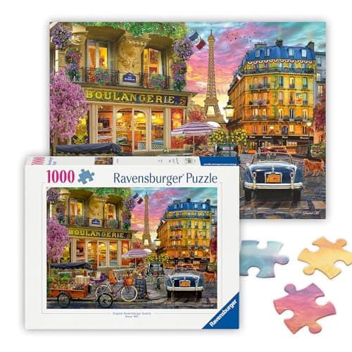 Image of Ravensburger Paris at Dawn 1000 piece Jigsaw Puzzle for Adults and Kids Age 12 Years Up