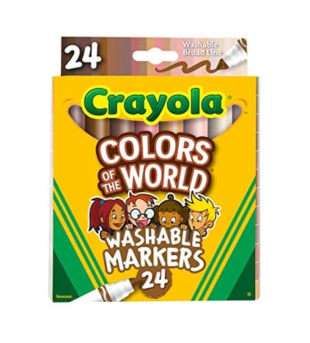 Image of Crayola Colors of The World Markers 24 Pack, Skin Tone Markers, 24