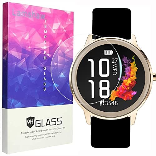Image of Blueshaweu Compatible for Sekonda Flex Smart Watch Screen Protector, [3 Pack] 9H Tempered Glass Screen Protector Film Compatible with Sekonda Flex Womens 42mm Smart Watch (3 pack)