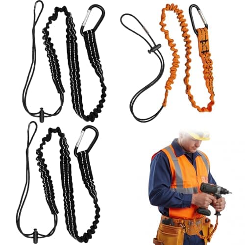 Image of 3 Pack Tool Tethers for Work Tools, Tool Lanyard, Safety Lanyard for Working at Height, Heavy Duty Tool Tether for Pliers, Boating Kayak, Outdoor Tools