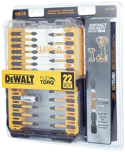 Image of DEWALT FlexTorq Impact Driver Bit Set, 22-Piece (DWA2FTS22IR)