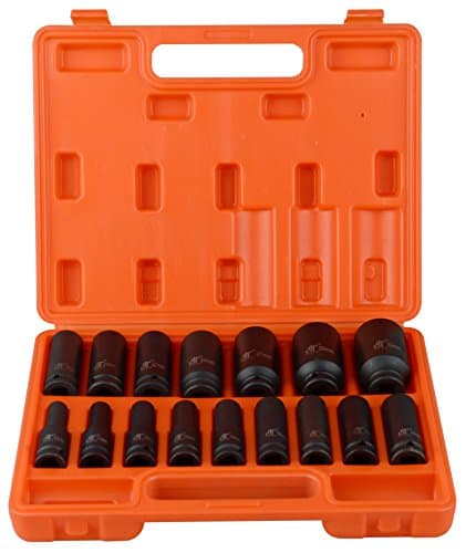 Image of 16pc 1/2" Drive Impact Deep Socket Set Metric 10-32mm Nut H78 Car Garage Mechanic