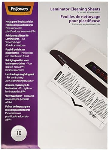 Image of Fellowes A4 Laminator Cleaning Sheets,White,(Pack of 10)