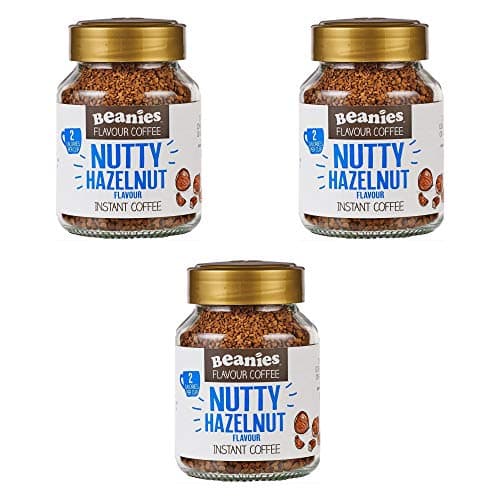 Image of Beanies Nutty Hazelnut Flavour Instant Coffee 50g, 3 Pack