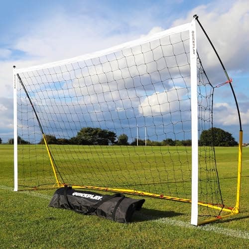 Image of QUICKPLAY Kickster 8x5’ Garden Goal– Quick Setup Portable Football Net for Kids | Portable Football Goal for Outdoor |includes Net and Carry Bag [Single Goal]