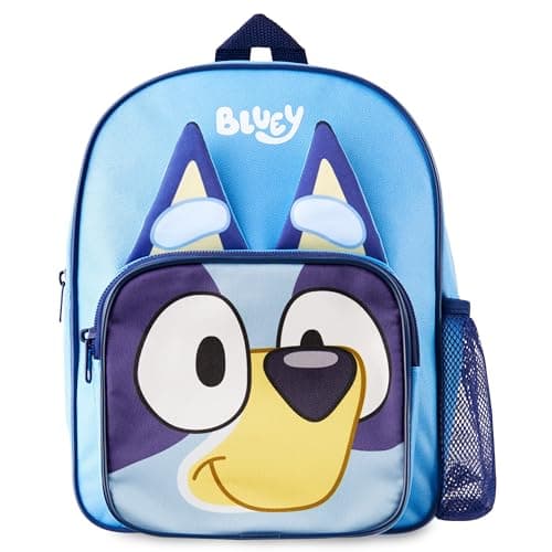 Image of Bluey Backpack for Kids Toddlers Cute Rucksack for Nursery Preschool Bingo Lightweight Daypack for Travel Days Out Sleepovers (Blue 3D)