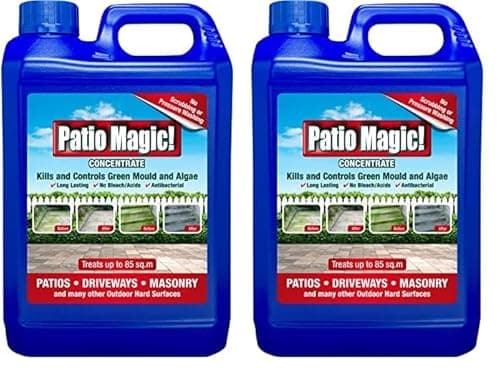 Image of Patio Magic! 16491 Concentrate: Ideal for Patios, Paths and Driveways (Kills Algae and Lichens), 2.5 Litres (Pack of 2)