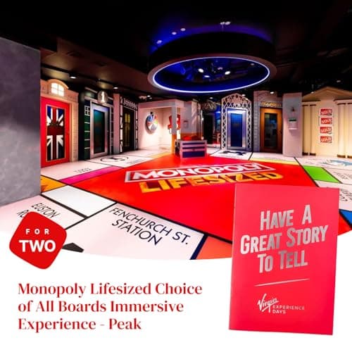 Image of Monopoly Lifesized Immersive Experience for Two - Earn money and complete escape room challenges as you move across the giant board