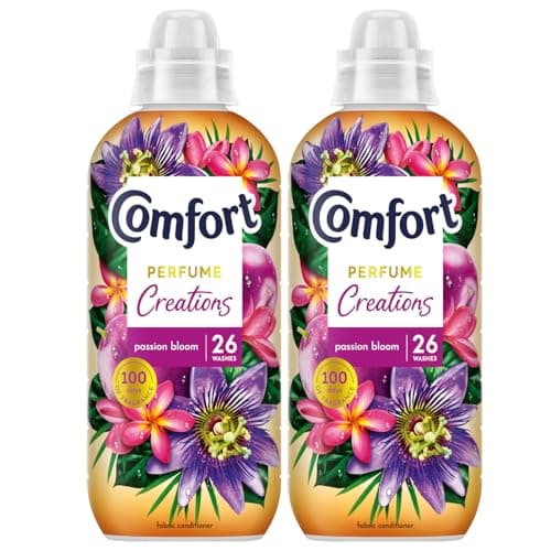 Image of Comfort Passion Bloom Fabric Conditioner 780ml 26 Wash Floral Fabric Softener for Soft Smooth & Fresh Laundry (Pack of 2)