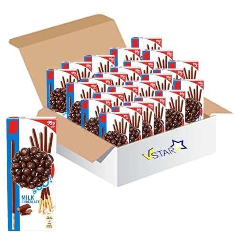 Image of Milk Chocolate Coated Biscuit Fingers, 39g - Mkd (24 Small Boxes (Full Box))