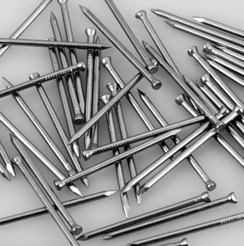Image of 1.6mm x 30mm Stainless Steel Hardboard Panel Pins Oval Steel Nails Carbon Steel Panel Pins Hand Drive 30mm Lost Head Nail Panel Pins for Picture Frame Mirror 100 Pieces.