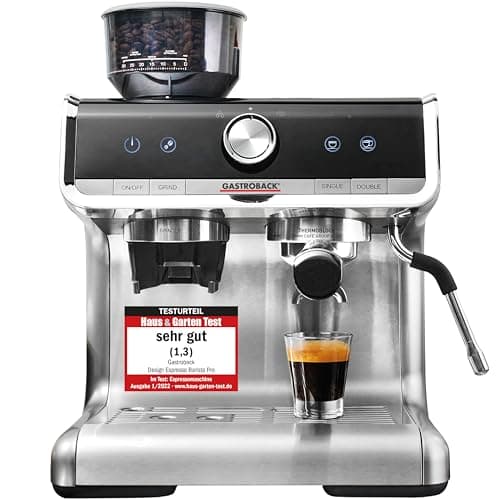 Image of GASTROBACK Espresso Barista Pro design, black, stainless steel silver