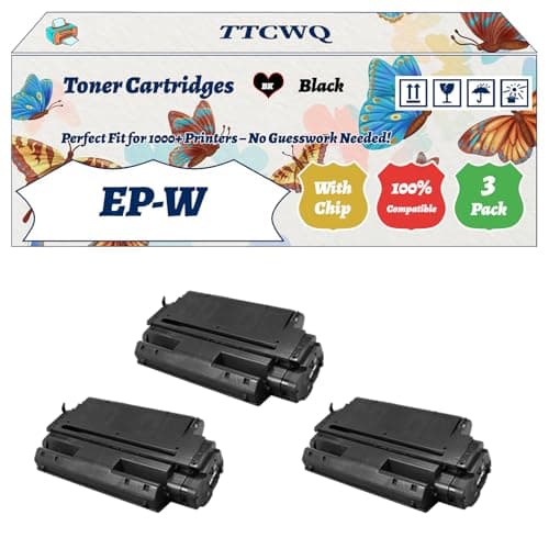 Image of Compatible for Canon EP-W Toner Cartridges Work for Canon LaserShot LBP-2460 LBP-930 Printers, with Chip, High Yield 25000 Pages, High-Definition Printing (3 Pack Black)
