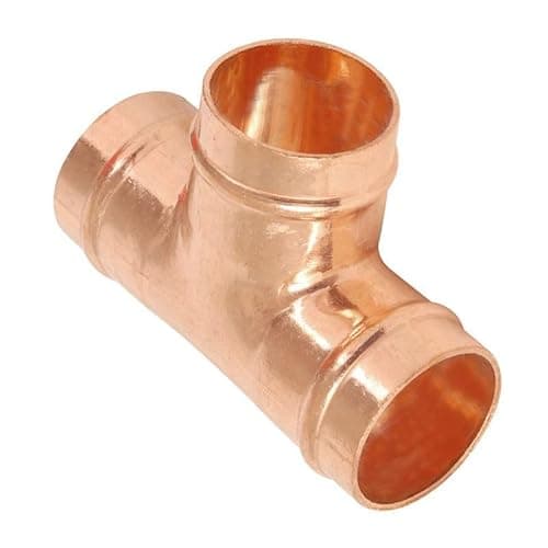 Image of 22mm Solder Ring Equal Tee - Bag of 2