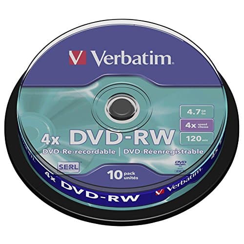 Image of Verbatim 43552 4x DVD-RW - Spindle 10 Pack