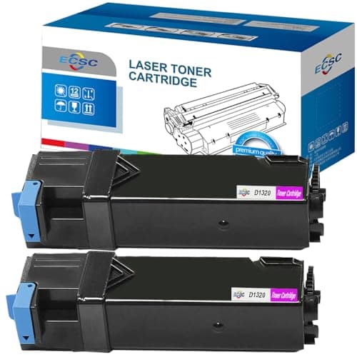 Image of ECSC Compatible Toner Cartridge Replacement for Dell 1320 1320c 1320cn 1320dn 593-10265 (Magenta, 2-Pack)