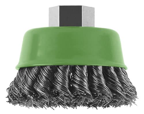 Image of Bosch 2609256504 75mm M14 Stainless Wire Cup Brush Knotted Wire