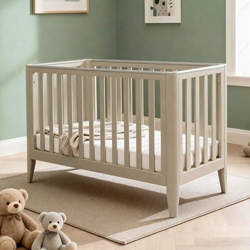 Image of Babymore Iris Cot Bed – Cashmere
