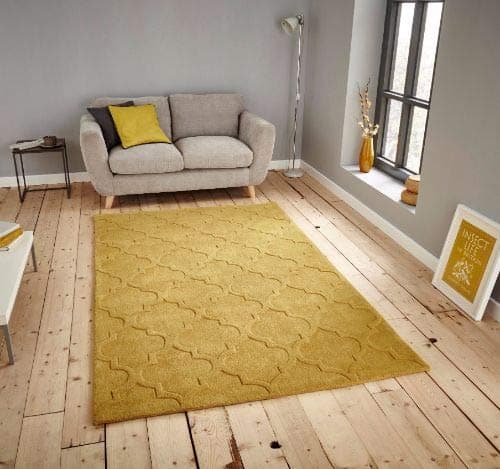 Image of Rugs Direct Rug, Yellow, 150cm x 230cm
