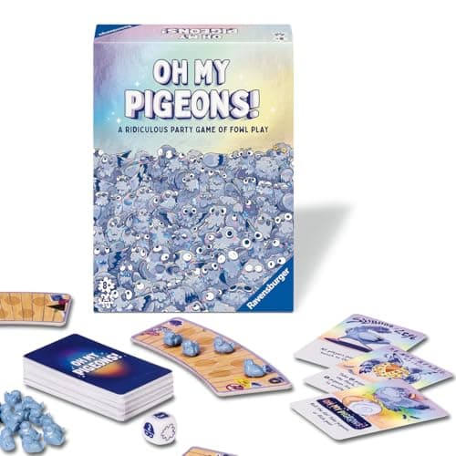 Image of Ravensburger Oh My Pigeons - Fun Game Night and Party Board Game for Families, Adults and Kids Age 8 Years Up - 2 to 5 Players