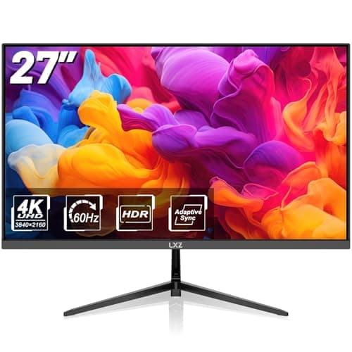 Image of LXZ 27 inch 4K Monitor 60HZ, UHD 3840 x 2160 VA Panel Computer Monitors for Home&Office, 300cd/m² Brightness, FreeSync & G-Sync, VESA 75mm x 75mm, HDMI 2.0 * 2，DP1.4 * 2