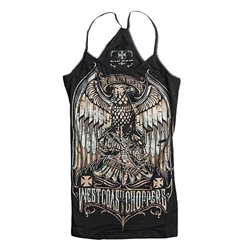 Image of West Coast Choppers Eagle Crest Praga Sleeveless T-Shirt L Black