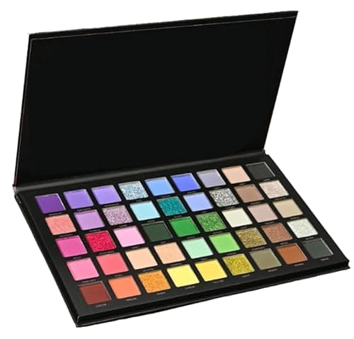 Image of 45 Colors Eyeshadow Palette, Eye Shadow Pallets for Women, Highly Pigmented Eyeshadow Makeup Palette, 45 Colors in Pink Purple Blue Green and Earth Tones, Including Matte Shimmer Glitter, Eye make-up