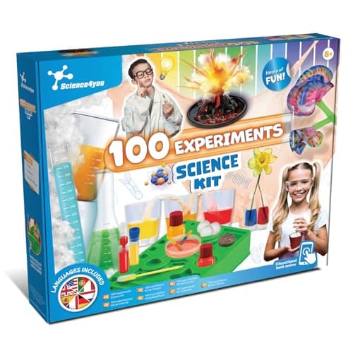 Image of Science4you 100 Science Experiments for Kids – Have Hours of Fun with this Educational Science Kit, Learn Physics, Chemistry, Geology & Biology, Educational Toys, Gifts for Boys & Girls 8 9 10 11+