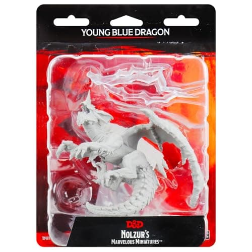 Image of D&D Nolzur's Marvelous Miniatures - Young Blue Dragon (6 Units)