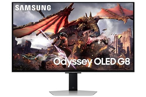 Image of Samsung Odyssey Gaming OLED G8 LS32DG802SUXXU 32" Ultra HD Gaming Monitor - 4K UHD, 0.03ms, 240Hz, HDR10+, Height Adjust, Speakers, Full Smart Platform, 3840x2160