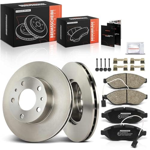 Image of Frankberg Brake Kit incl. 2x Brake Disc + 4x Brake Pad Front Compatible with Ducato Box 250 Ducato Bus 250 Boxer Bus Jumper Bus Replace# 4249K3, 77364160