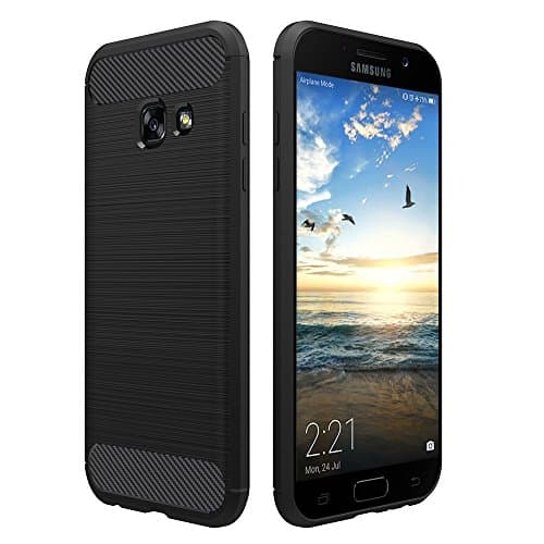 Image of Simpeak Case Compatible with Samsung Galaxy A3 2017, Premium Rugged Protector Back Case Replacement for Samsung Galaxy A3 2017, [Drop Protection] [Anti Slip] [Scratch Resistant],Black