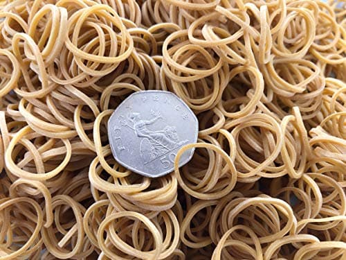 Image of 350 x Small 1" First Steps ® Rubber Elastic Bands 25mm x 1.1mm No.8