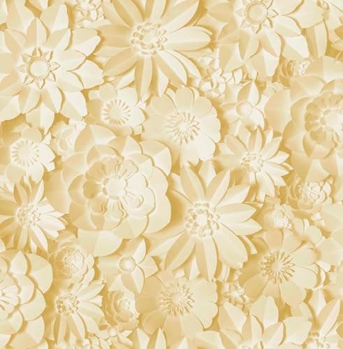 Image of Fine Décor FD42597 Dimensions Floral Yellow