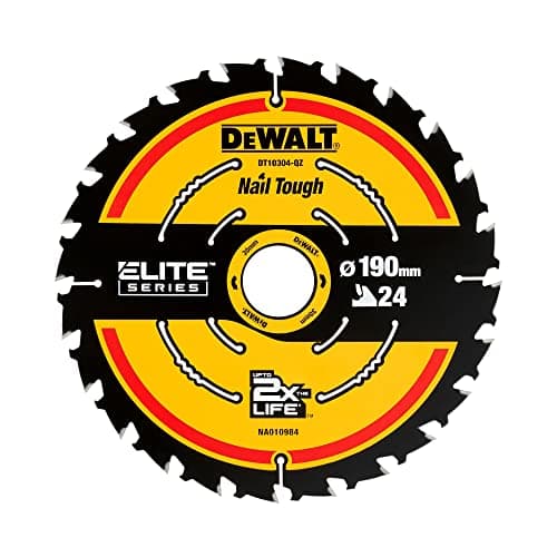 Image of DEWALT DT10304-QZ 190mm x 30mm 24T Extreme Framing Circular Saw Blade – Corded Use | Precision Cutting for Wood & Timber