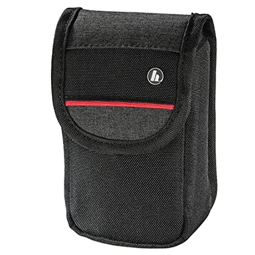 Image of Hama "Valletta 60L Camera Bag for Digital Cameras (with Belt Loop, Velcro Fastener, Tear-Resistant Polyester, 6 x 4 x 11 cm), Black