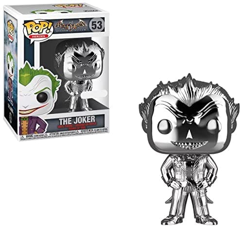 Image of Pop Special Edition Funko Games: Batman: Arkham Asylum - The Joker (Chrome) Vinyl Figure #53