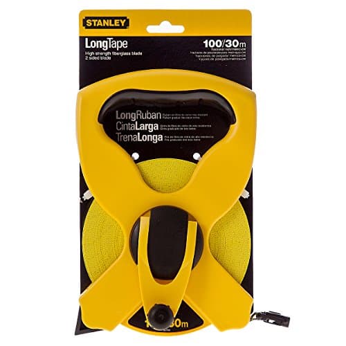 Image of Stanley Open Reel F/GLass Tape 30M/100Ft 234791 (Inches/CM)