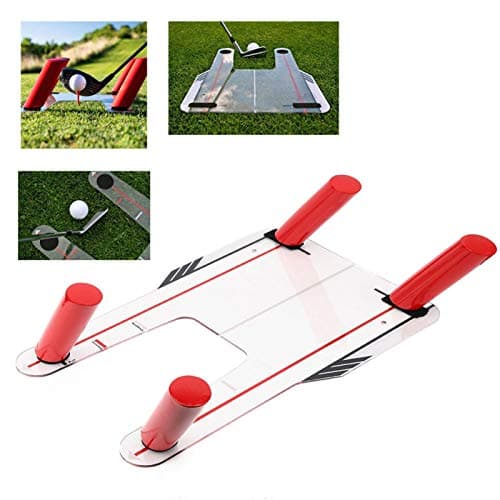 Image of Speed Trap Base ,Swing Training Aid ,with Base and 4 Path Bars ,Detachable PC Swing Training Mirror with Carrying Bag ,for Training