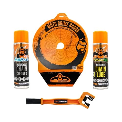 Image of Tru-Tension | Moto Grime Guard Bundle | Chain Clean & Lube | Motorcycle Tools & Accessories