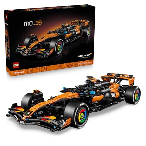 Image of LEGO Technic McLaren MCL39 F1 Car Model Kit for Adults - Collectible Formula 1 Building Set w/ V6 Engine, Differential & DRS Activator - Gift Idea for Racing & Motorsport Fans - 42228