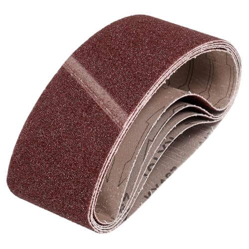 Image of sourcing map 76mm x 533mm Sanding Belts, 5 Pcs 40 Grits Aluminum Oxide Abrasive Belt Sander File Belt for Woodworking, Metal Polishing, Knife Sharpener