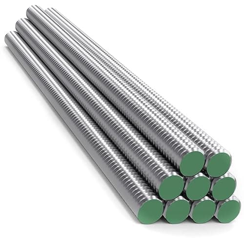 Image of M12 x 1 Metre (100cm) Threaded Rod A2 Stainless Steel Fully Threaded Bar Stud DIN 976 (Pack of 1) N00A