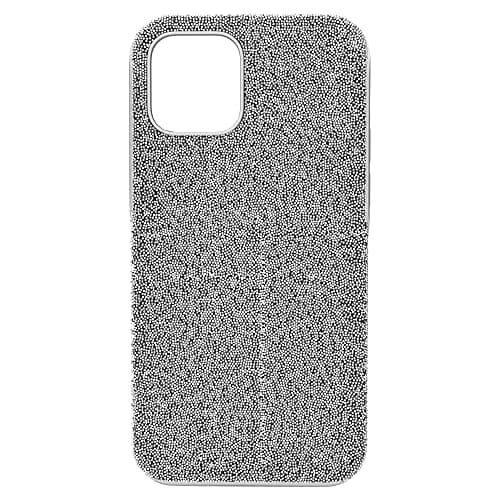Image of Swarovski High iPhone 12 Mini Case, Silver Tone Crystal Smartphone Case from the High Collection