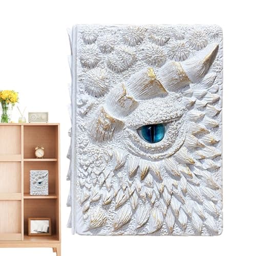 Image of Generisch 3D Dragon Eye Notebook - Embossed Resin Journal Dragon Art Hardcover | Writing Notebook for Fans Decorative Creative Stationery Home Office School